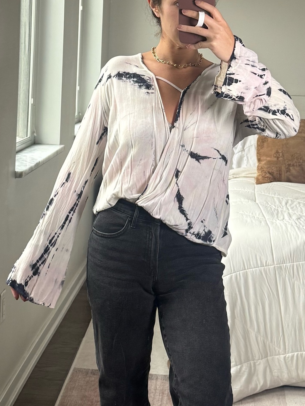 Vintage Havana Tye Dye Blouse - Medium